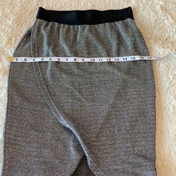 Double Zero (brand) Silver and black pencil skirt size M - Picture 10 of 11